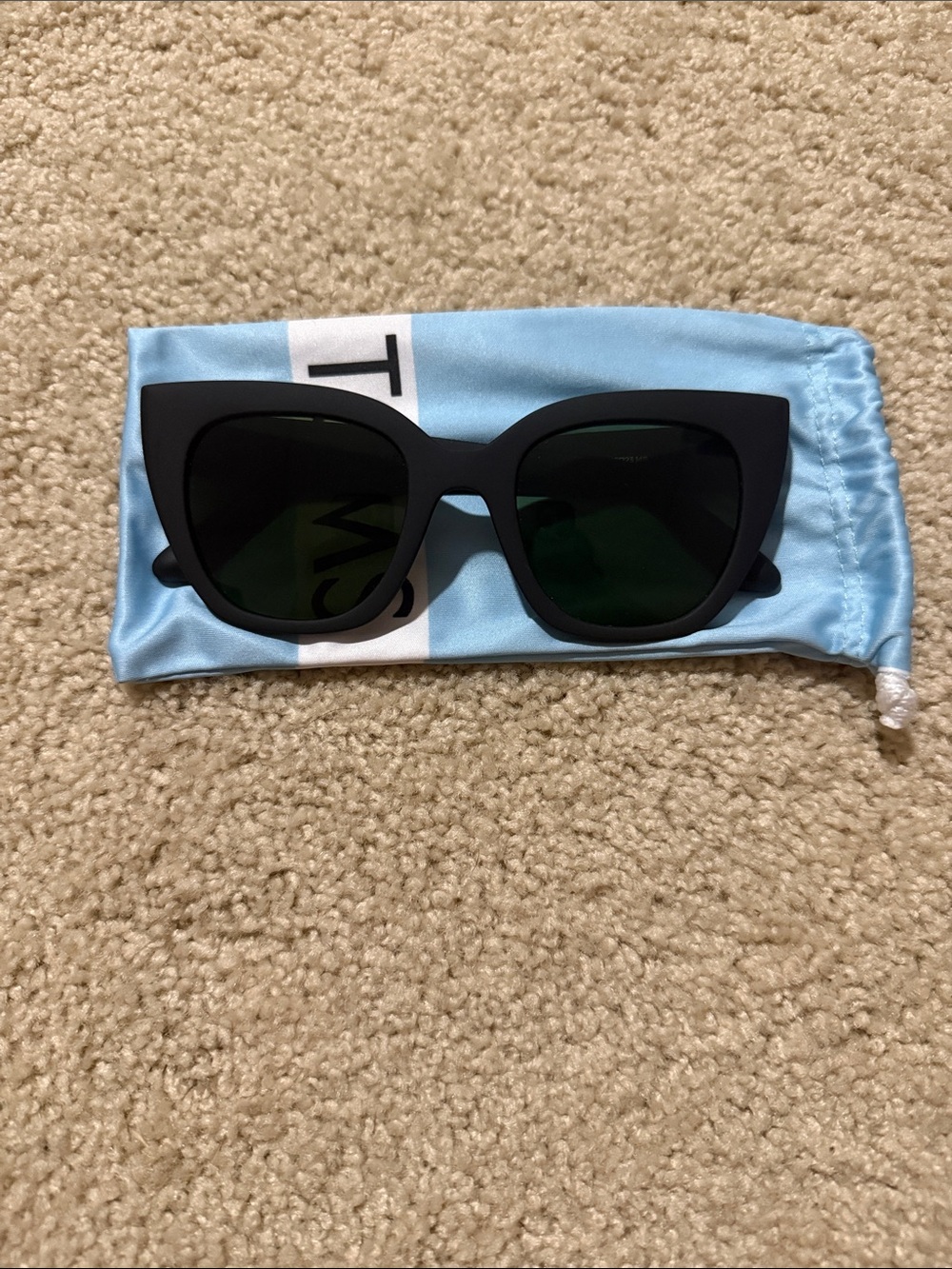 Toms Black Cat-Eye Sunglasses for Women